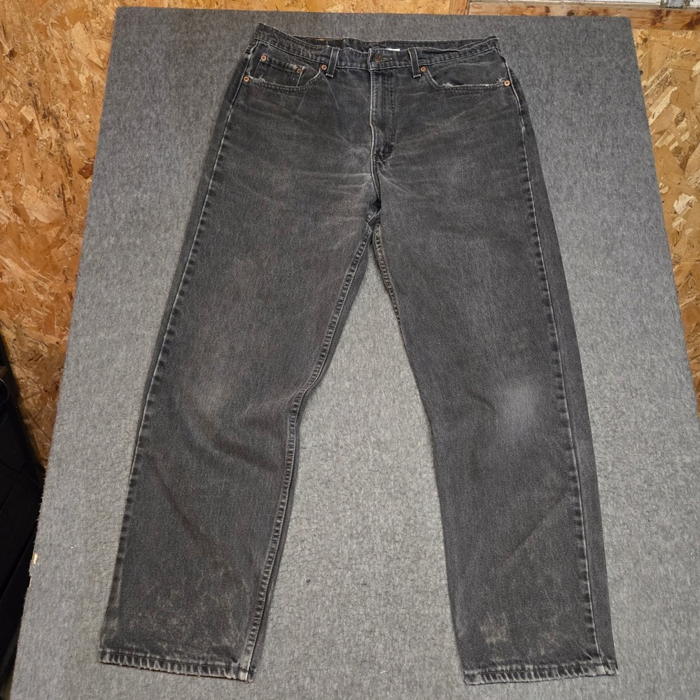 Vintage Levi's 550 Relaxed Fit Jeans Mens 38x32 Black Made in USA Tapered 90s
